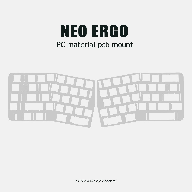 Crepe Pan Carbon - Piastra di Posizionamento per Tastiera Neo